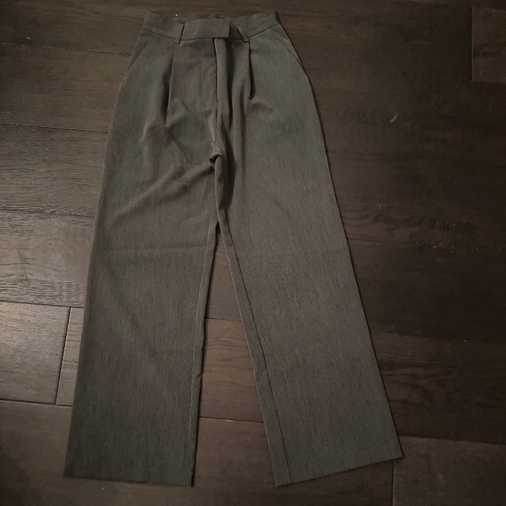 Gray trousers